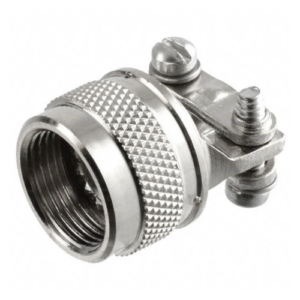 M85049/38-11N Backshell, Strain Relief Clamp, Straight, Size 11B, Non-Self-Locking, Aluminium, Electroless Nickel, MIL-DTL-38999 Series III & IV