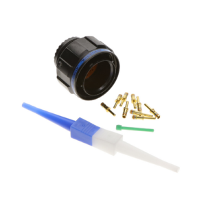 D38999/26ZE8PN Circular MIL-Spec Connector, 8 Pos, Size 17, Straight Plug, Pin Contacts