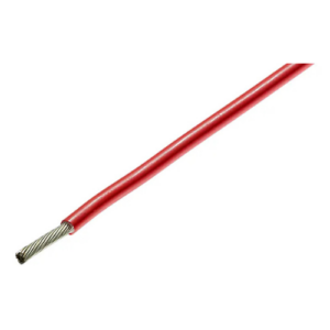 TE Connectivity 44A0111-24-2 SPEC 44 Harsh-Environment Wire, 24 AWG, Polyalkene, Red, 100 m