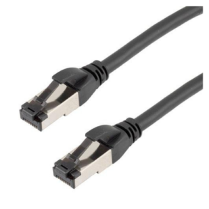 RJF SFTP 6A 0250 Cat6A Ethernet Cable, 4-Pair, 26 AWG, SFTP, 2500 mm, Black