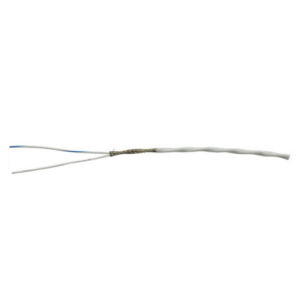 M27500-24TG2T14 Shielded Wire, 24 AWG, 2-Conductor, White