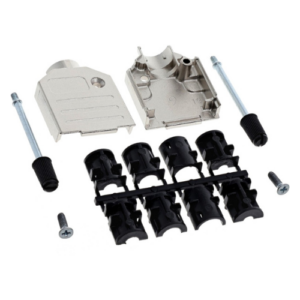 DEFME-101 D-Sub Metal Backshell, Size 9, Straight