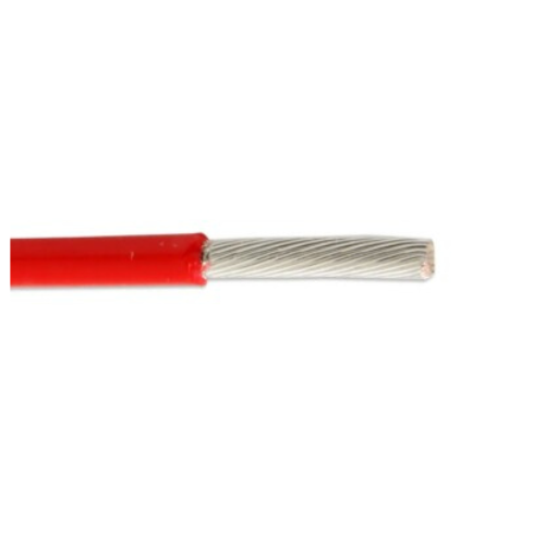 M22759/16-4-2 Wire, Tin Plated Copper, Jacketed, Single Layer ETFE, 4 AWG, Red