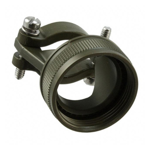 M85049/52-1-20W Backshell, Strain Relief Clamp, Straight, Size 20, Aluminium, MIL-DTL-26482 Series II