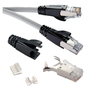 940-SP-361010-RMK4R-A161 Modular Connectors / Ethernet Connectors Modular Plug Standard 10P 10C Shielded .032-.038 Conductors RMK4R-Keyed