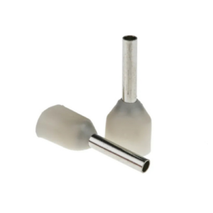 Insulated Crimp Bootlace Ferrule, 8 mm Pin Length, 1.4 mm Pin Diameter, White 20 AWG Wire Size (311-7971) PACK OF 100