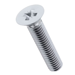 Pozi M4 Countersunk Steel Machine Screws DIN 965 x 40.0mm (100 Pcs Pack )