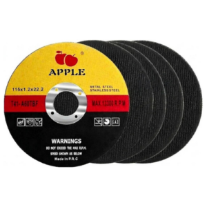 4,5" CUTTING DISC 115X1.2X22.2 (APPLE) ABRASIVES ( 500 Pcs in Box ) Yellow