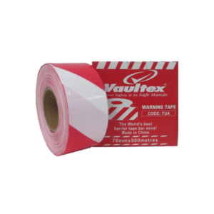 Warning Tape  Red & White ( 70 MM x 500 METERS )