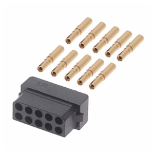 M80-8891005 5+5 DIL Female Crimp Connector, Pack of 10
