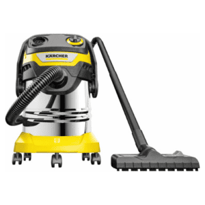 KARCHER WD 5 S V-25/5/22 Wet and Dry Vacuum Cleaner, 25 L Stainless Steel, Blower Function, 5 m Cable, 2.2 m Suction Hos
