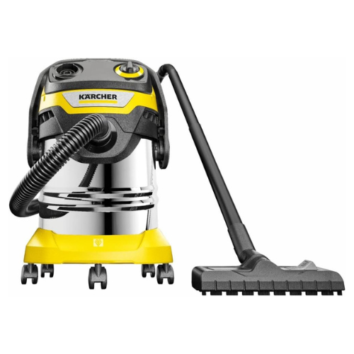 KARCHER WD 5 S V-25/5/22 Wet and Dry Vacuum Cleaner, 25 L Stainless Steel, Blower Function, 5 m Cable, 2.2 m Suction Hos