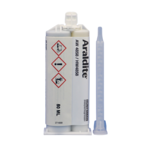 Araldite AW 4858 / HW 4858 Two-Part Thixotropic Epoxy Adhesive, Black, for Bonding Glass, Metal and CFRP