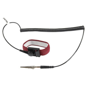 FEITA Anti-Static ESD Wrist Strap with 8 ft Grounding Wire and Clip, Wine Red, 1 Pc