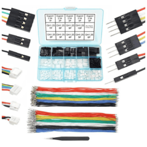 GH1.25 to Dupont 2.54 Pre-Crimped Cables and Connectors Kit, JST GH 1.25 mm Compatible, 20 cm Silicone Wire