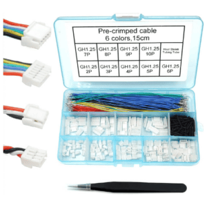GH1.25 Connectors and Pre-Crimped Silicone Cables, JST GH 1.25 mm Compatible, 15 cm Wires