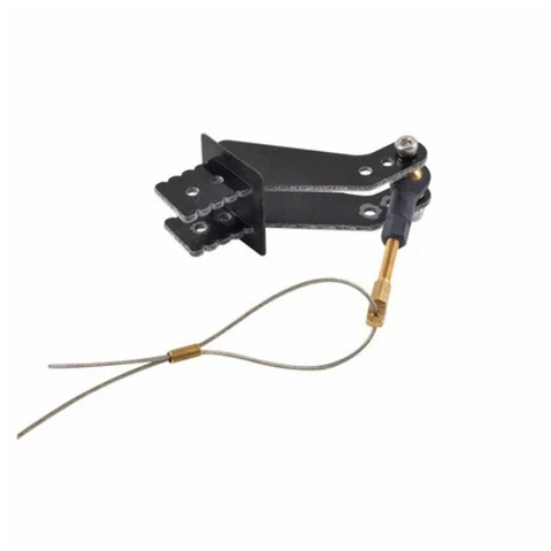 Rudder Control Horn Set with Ball Joint, Copper Screws and Steel Wire for Fixed-Wing RC Model Airplane