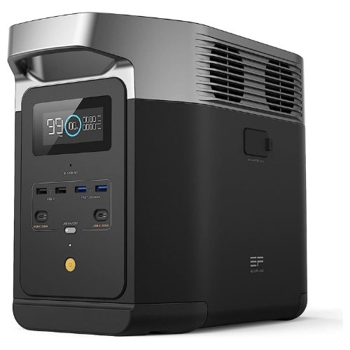 EcoFlow DELTA 2 Portable Power Station, 1024 Wh LiFePO4 (LFP) Battery, Fast Charging, Solar Generator (Solar Panel Optio