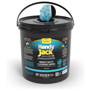 Wipex Handy Jack Heavy Duty Dual-Texture Cleaning Wipes for Hands, Equipment, Tools and Garden, 260 Count