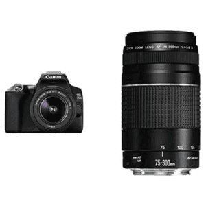 Canon EOS 250D with 18-55mm f/4-5.6 DC III and 50mm f/1.8 STM Lens Bundle