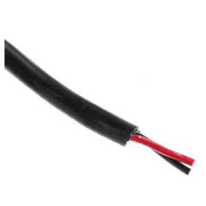 Alpha Wire Xtra-Guard 2 Control Cable, 2 Cores, 0.56 mm² (20 AWG), Screened, Black PE Sheath, 30 m, 25462 BK005