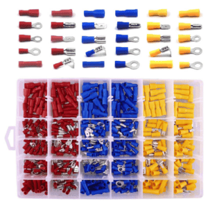 Crimp Terminal Kit, Insulated (PVC), Plastic Case, 480 Pcs