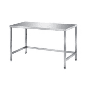 Stainless Steel Work Bench, 2400 × 900 × 900 mm, SS304, 1.2 mm Thick Top, Adjustable Undershelf, 6 Legs, 480 kg Load Cap