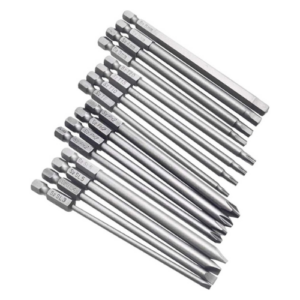 Yakamoz 16 Pcs 4-in-1 Multi Long Magnetic Screwdriver Bit Set, 1/4 in Hex Shank (Hex Allen, Torx Security, Phillips, Slo