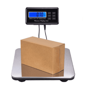 Gluckluz Digital Platform Shipping Scale, 300kg, Stainless Steel, LCD Display, Tare/Hold, 4 Modes