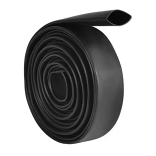 TE Connectivity (Raychem) DR-25 Heat Shrink Tubing, Black, 6.4mm Sleeve Dia., 2:1 Ratio, 50m Length