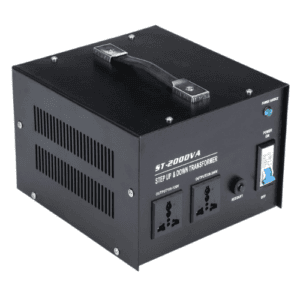 Azonee 2000W Step Up/Step Down Voltage Converter, 110-120V / 220-240V, Toroidal Core, UK Plug, Circuit Break Protection