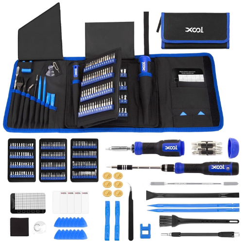 XOOL 200-in-1 Precision Screwdriver Kit, Electronics Repair Magnetic Driver Kit with 164 Bits, Flexible Shaft and Extens