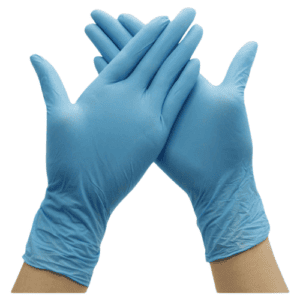 Techtion Nitrile Disposable Gloves, Powder Free, Non-Sterile, Large (Pack)