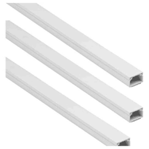 PVC Trunking, White, Self-Adhesive, 25 x 16mm