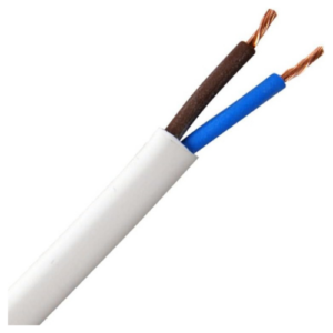 2 Core 1mm Wire (RR) White