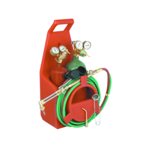 Portable Oxygen Acetylene Torch Kit, Oxy-Acetylene Welding and Cutting Set with Gauge, Gas Tank Tote and Long Pipe Brass Nozzle