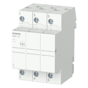 Siemens 32A Rail Mount Fuse Holder for 10 x 38mm Fuse, 3P, 690V