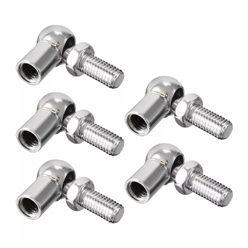 Gas Spring Rod End Fitting, Ball Connector 6 mm Female / 8 mm Male