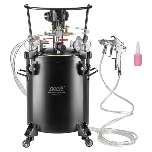 VEVOR Spray Paint Pressure Pot Model JY-ZDS30L, 30 L/7.5 gal Fully Automatic Stirring Pressure Pot Tank, 70 psi Adjustale Pressure, Pressure Pot Paint