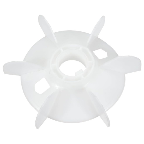 Uxcell Motor Fan Blade 180mmx38mm D Shape Bore White Engineering Plastic with 6 Vanes