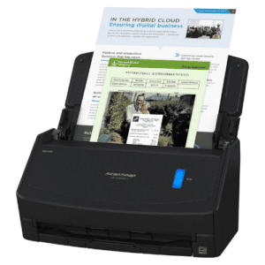 ScanSnap Fujitsu iX1600 Wireless or USB High-Speed Cloud Enabled Document, Photo & Receipt Scanner with Large Touchscreen and Auto Document Feeder
