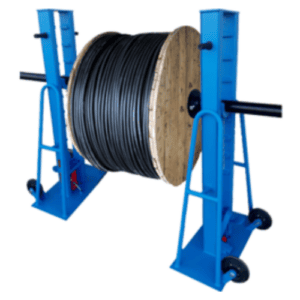 PJK9105 Hydraulic Cable Drum Jack with Spindle and Locking Clamp, Solid Spindle Ø76mm x 2.0 Meter Long with 2 Locking Clamps