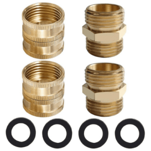 Hose Connector Set Male and Female -Quick Release Connect from Quick Connector 3/4'' Thread