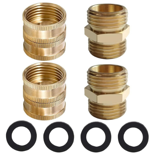 Hose Connector Set Male and Female -Quick Release Connect from Quick Connector 3/4'' Thread