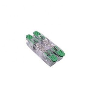 OJ283 Lever nut Push-wire connector Electrical wire One-in-One-Out-Push-In Quick-connect terminal block for LED lighting