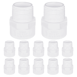 PVC male push fitting nipple 10×¾"