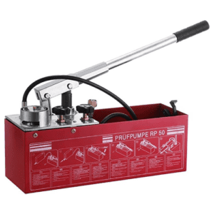 AQSON Manual Hydraulic Pressure Test Pump, 50 Bar / 726 PSI, 3 Gallon Tank, 1/2 in. Connection
