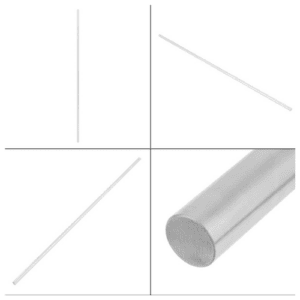 Stainless Steel Linear Shaft Round Rod, 8mm Diameter x 500mm Length