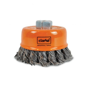 Clarke Twisted Cup Wire Brush M10 x 75mm CWBT10x75C