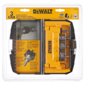 Dewalt Hole Saw Kit, Metal Cutting, Carbide, 3-Piece (Dwacm1802)